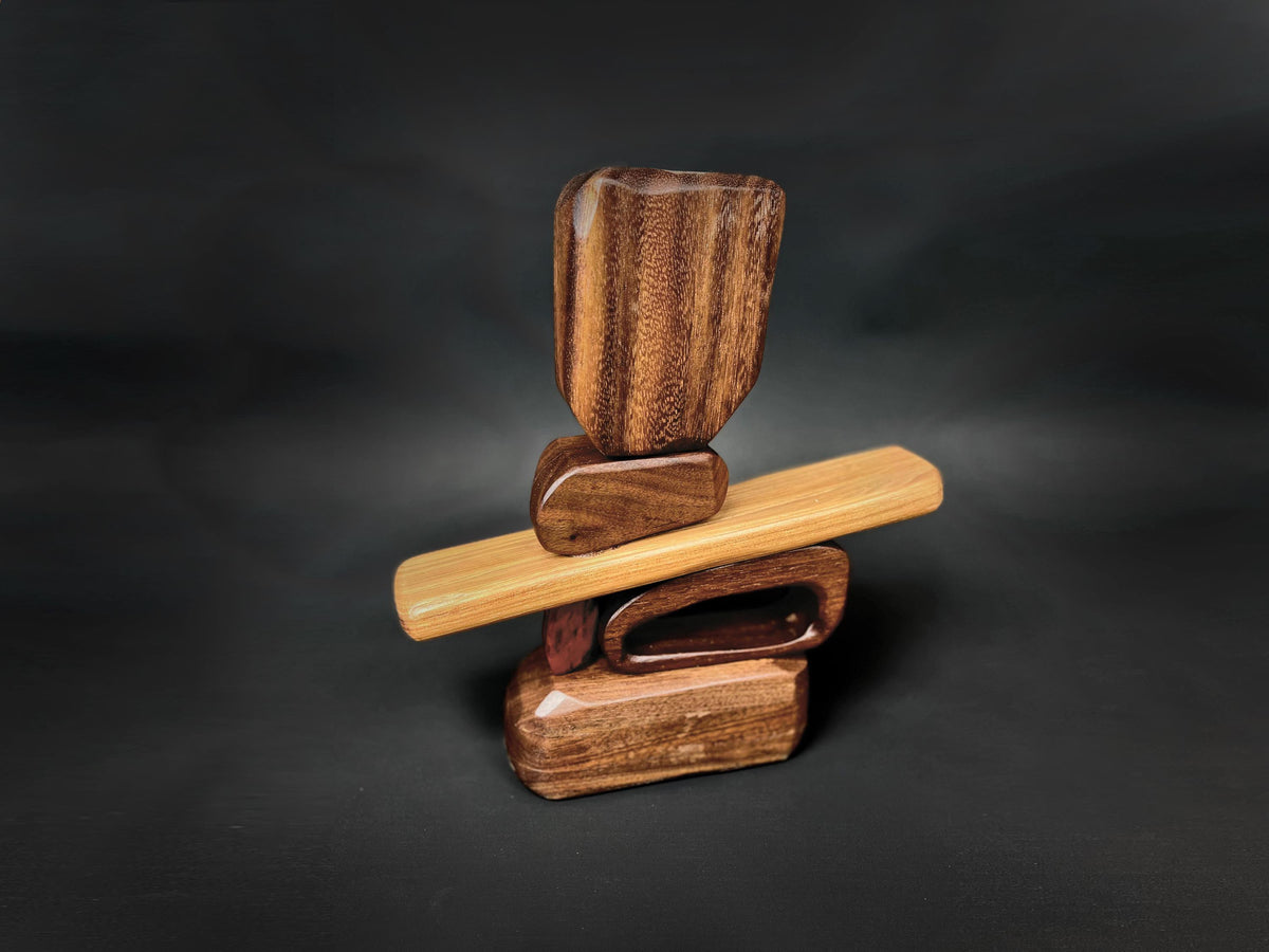Wood Serenity Stack Sculpture