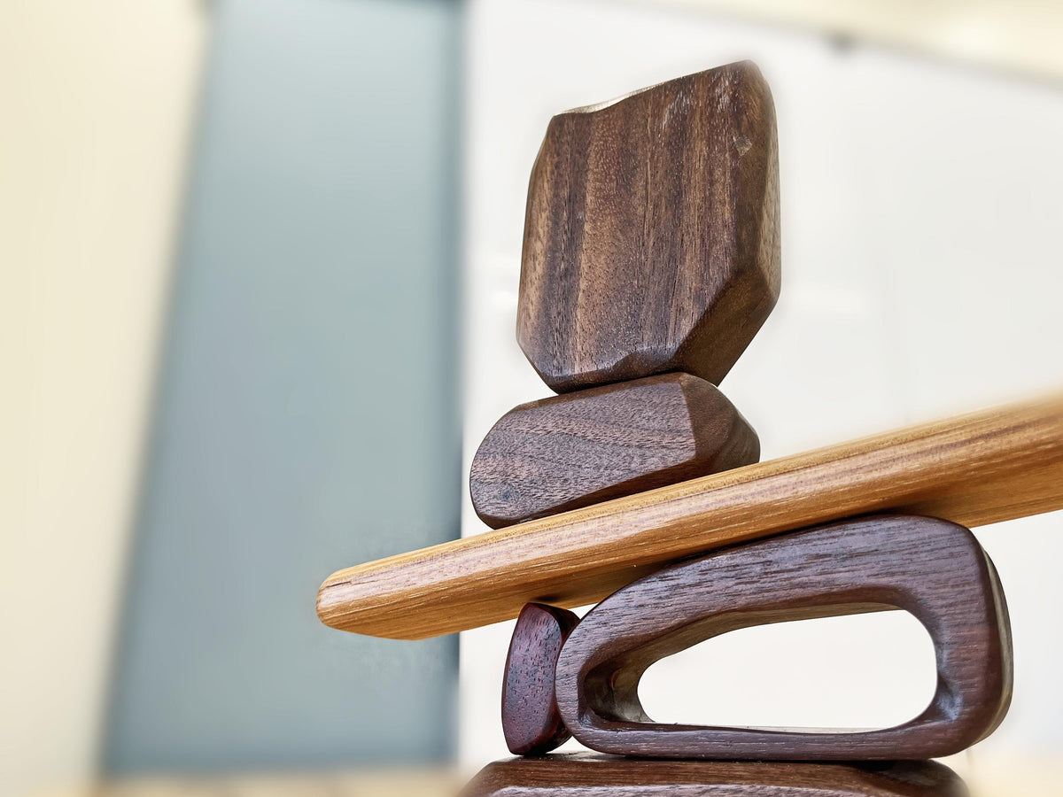 Wood Serenity Stack Sculpture
