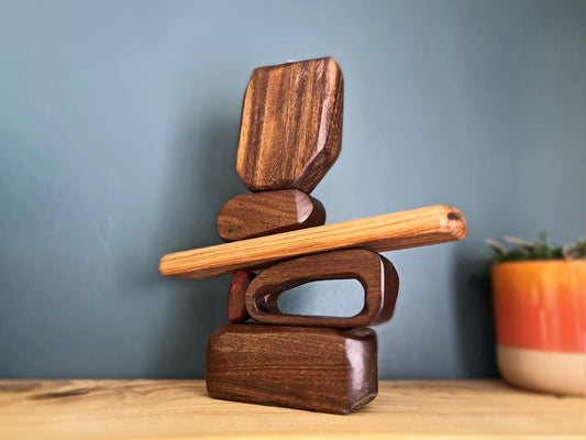 Wood Serenity Stack Sculpture