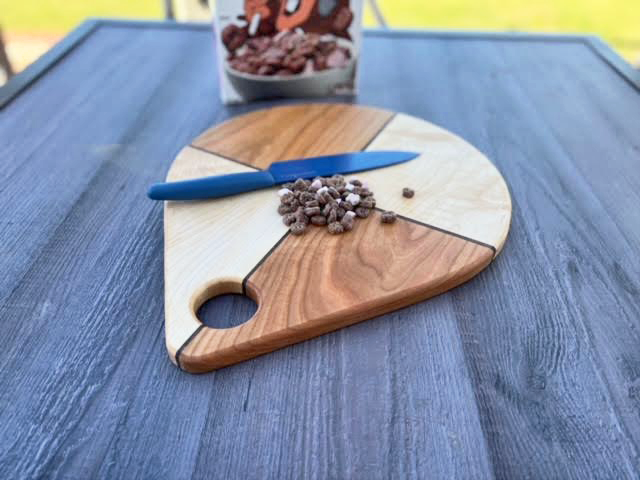 Tear Drop Shaped Wood Cutting Board