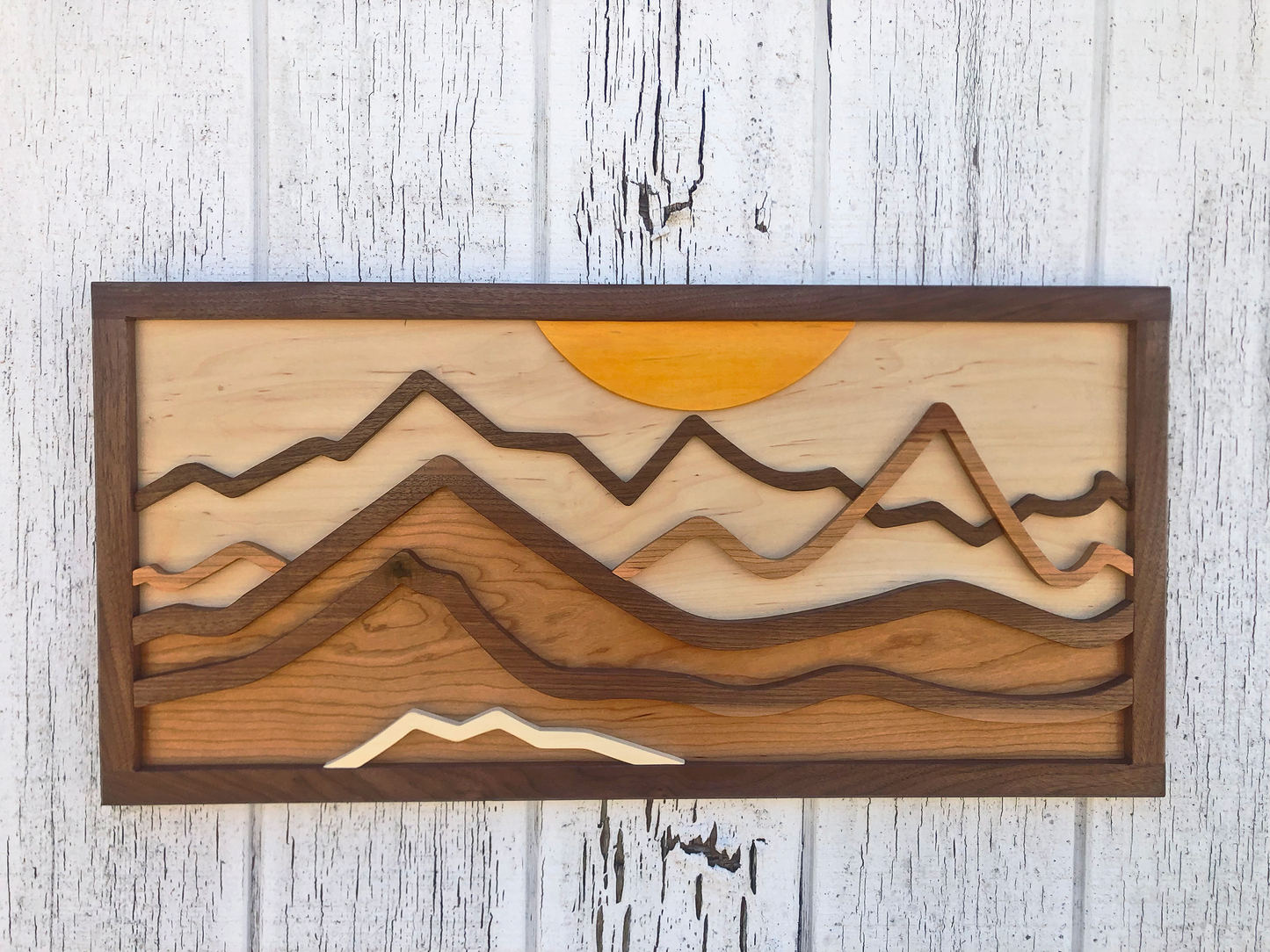 "Altitude" | Wood Mountain Wall Art