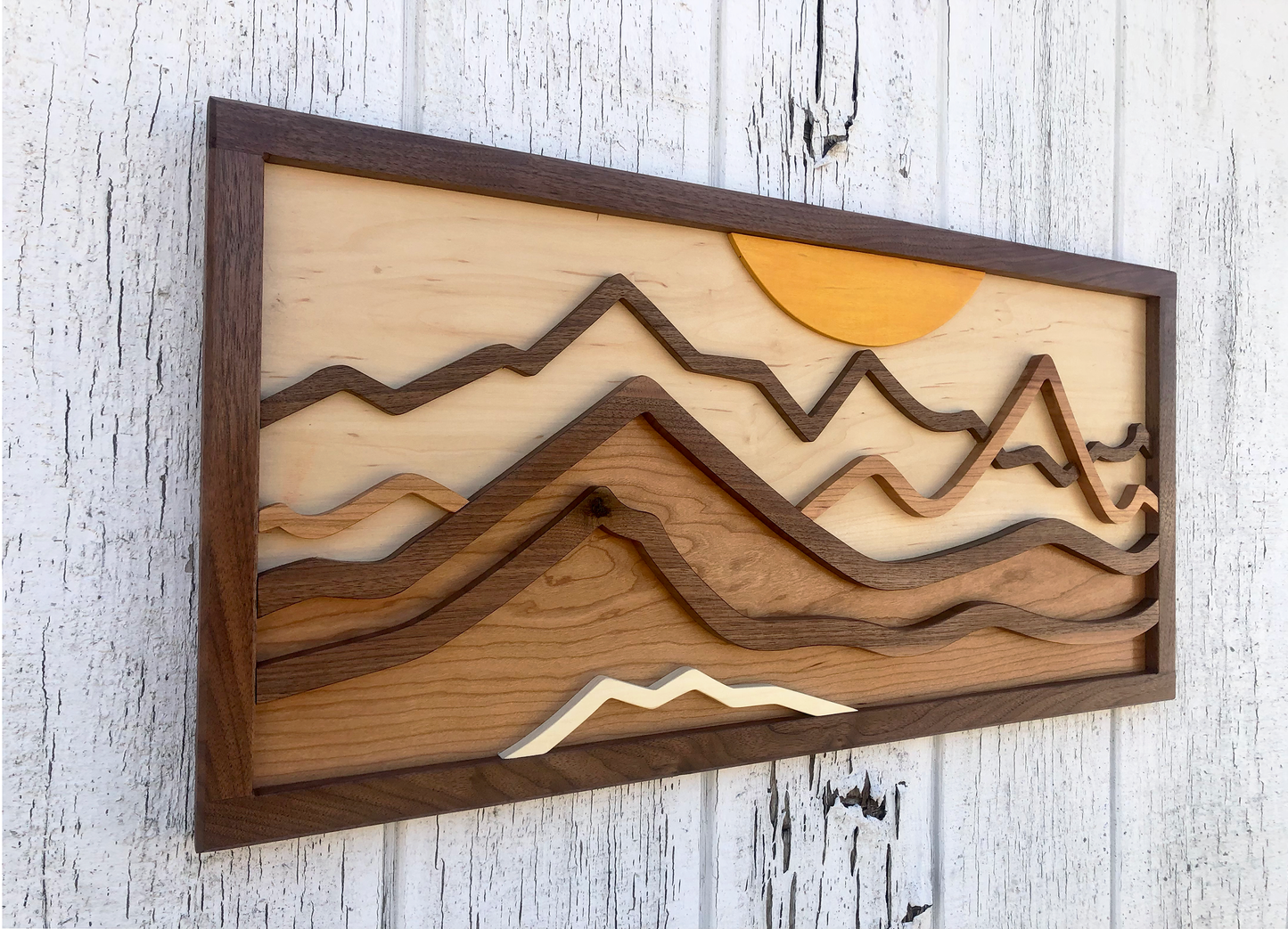 "Altitude" | Wood Mountain Wall Art